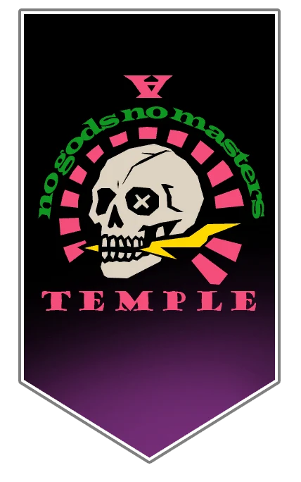 A Temple guild banner